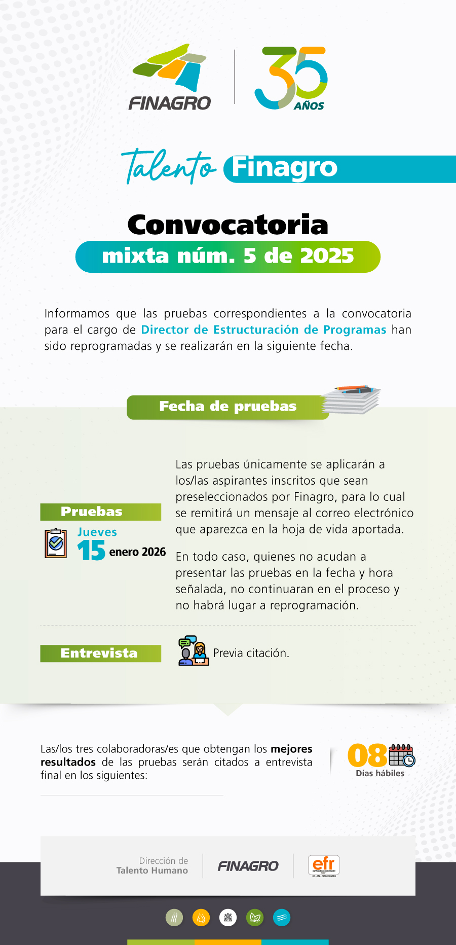 CONVOCATORIA MIXTA No. 05 DE 2025